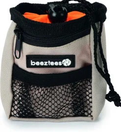 Beeztees poepzakhouder met beloningstasje Ordena nylon incl. 15 zakjes 8x4x10cm grijs