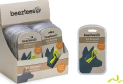 Beeztees tekentang plastic 2 stuks 4.5x0.6x0.4cm en 6x1x0.4cm groen