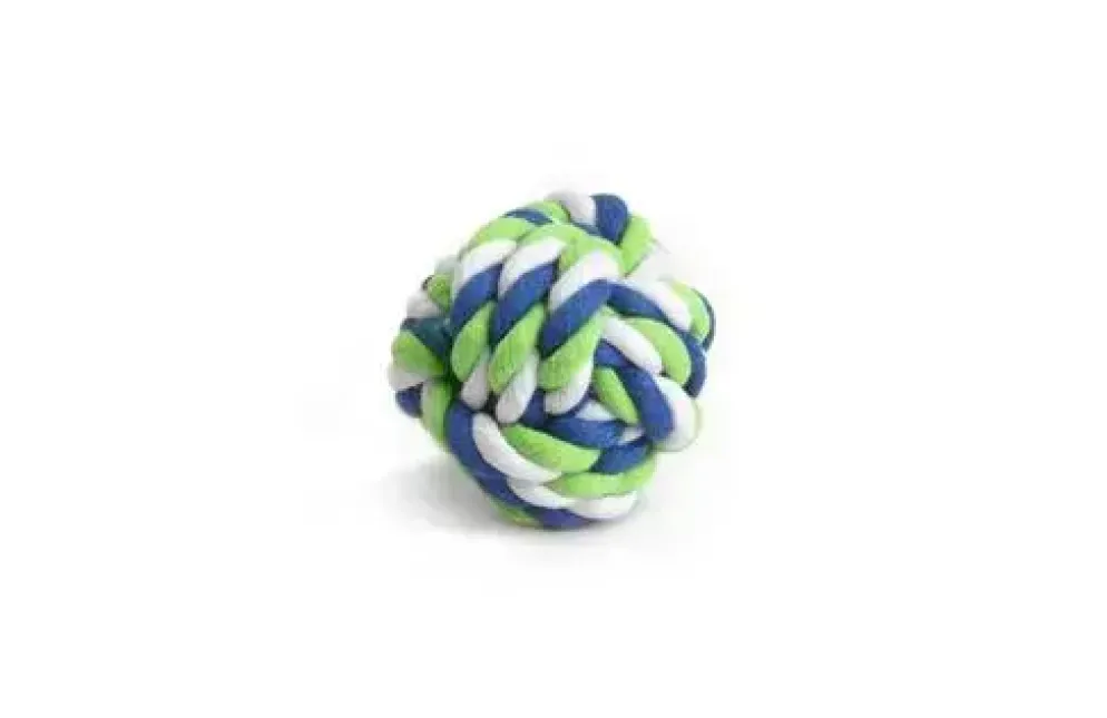Beeztees touwbal voor knaagdieren katoen d7h7cm multikleur