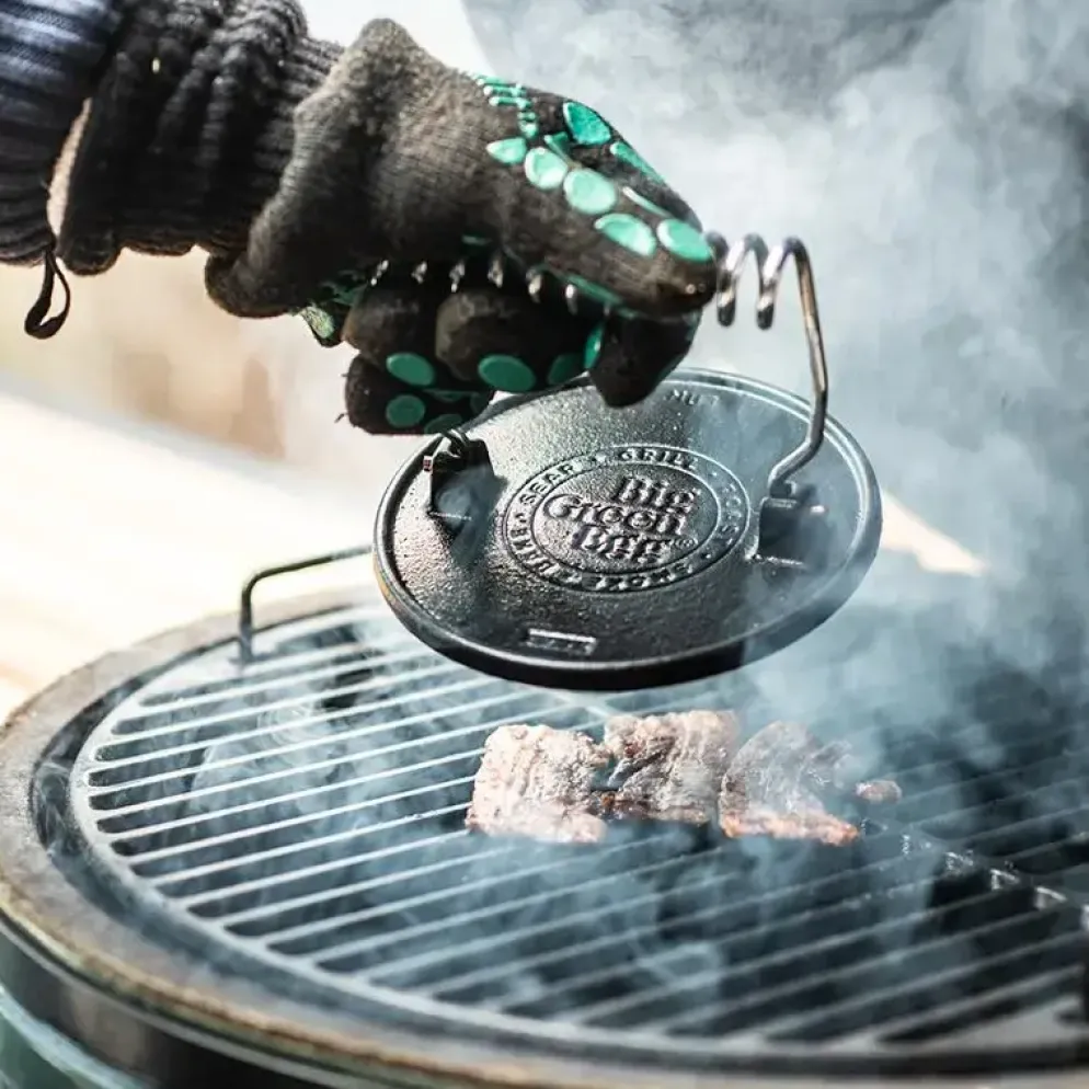 Big Green Egg Cast iron grill press