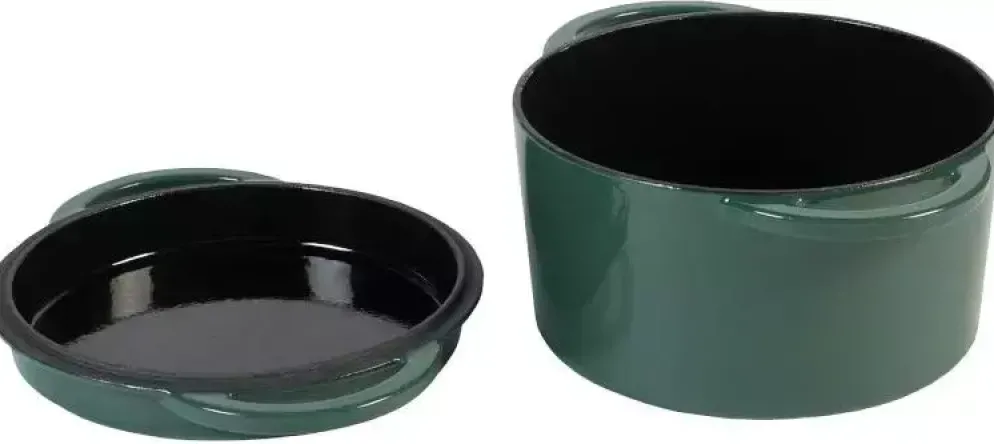 Big Green Egg green dutch oven round