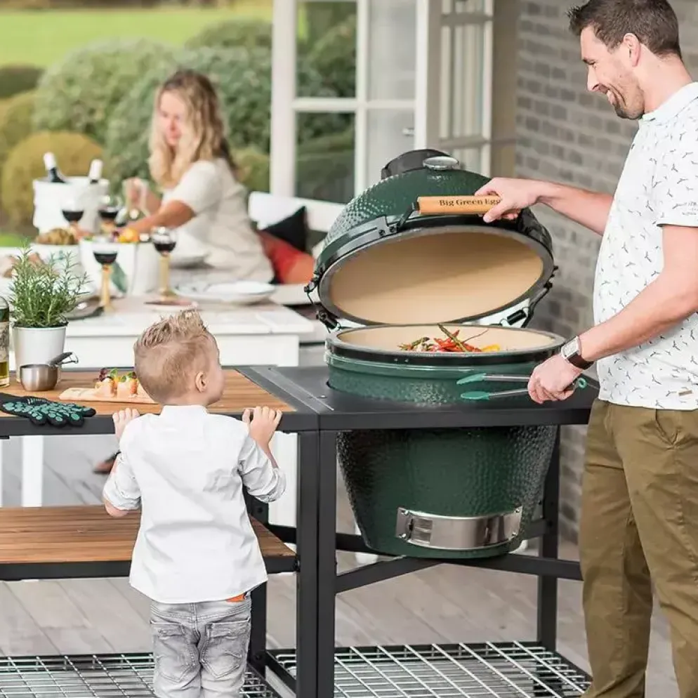 Big Green Egg Large keramische barbecue + Table Nest