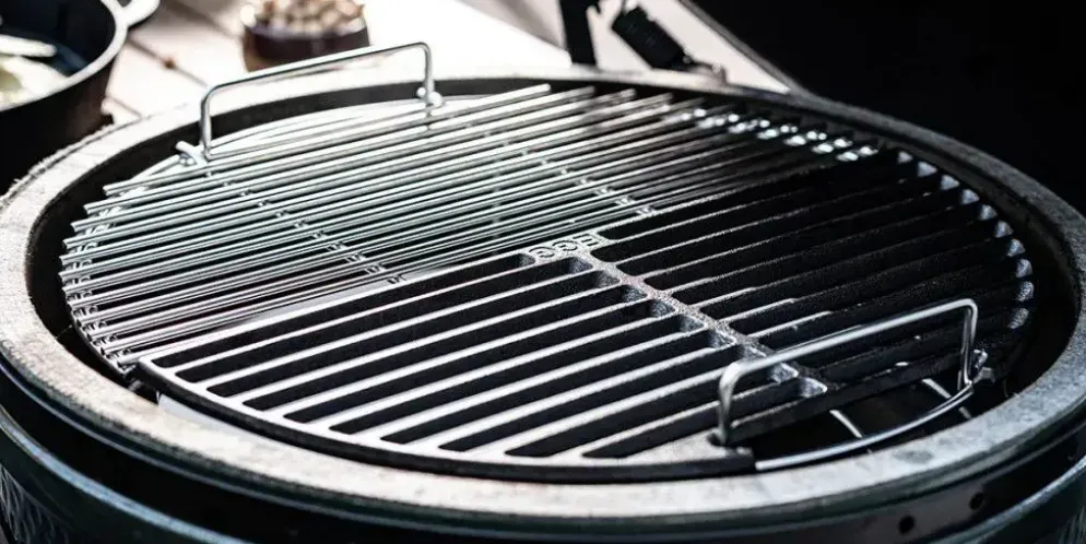 Big Green Egg Stainless steel half bbq rooster Medium