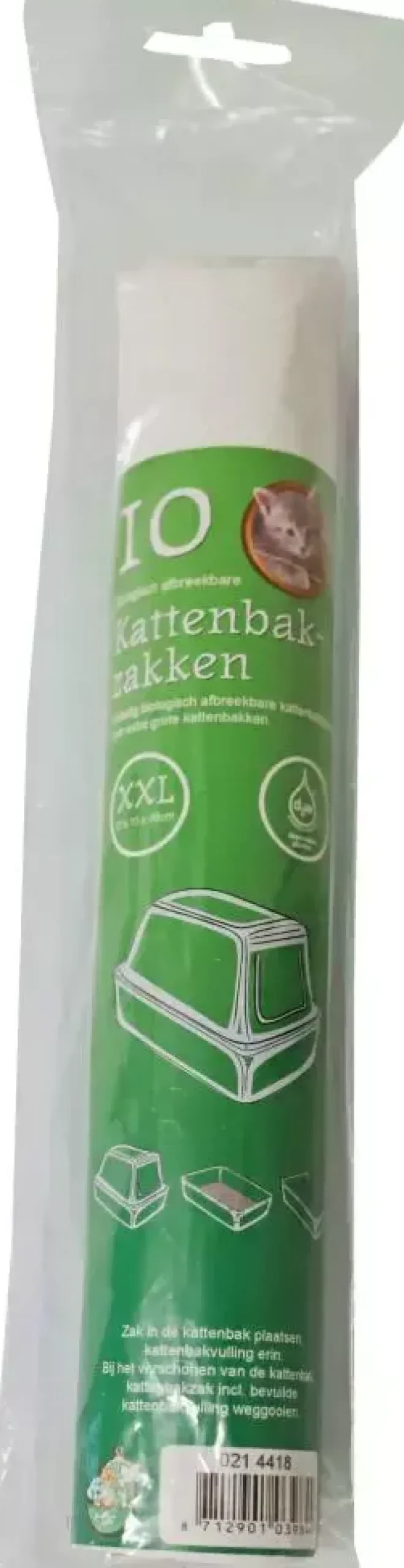Bio-kattenbakzak rol à 10 stuks, XXL
