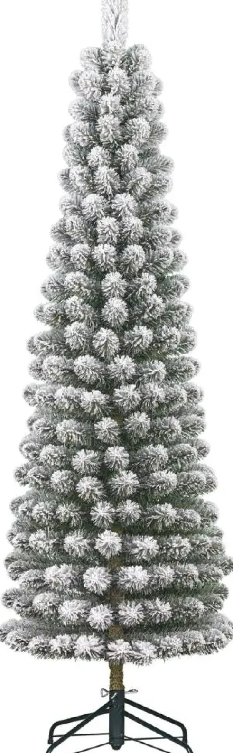 Black Box Trees Charlton Pilar kunstkerstboom besneeuwd groen 230cm