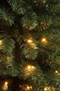 Black Box Trees Charlton Pilar grote verlichte kunstkerstboom groen 260cm - 230 lampjes