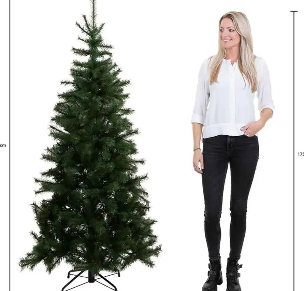 Black Box Trees Charlton verlichte kunstkerstboom groen 185cm - 280 lampjes