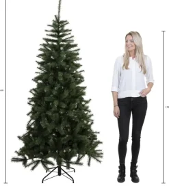 Black Box Trees Charlton verlichte kunstkerstboom groen 215cm - 360 lampjes