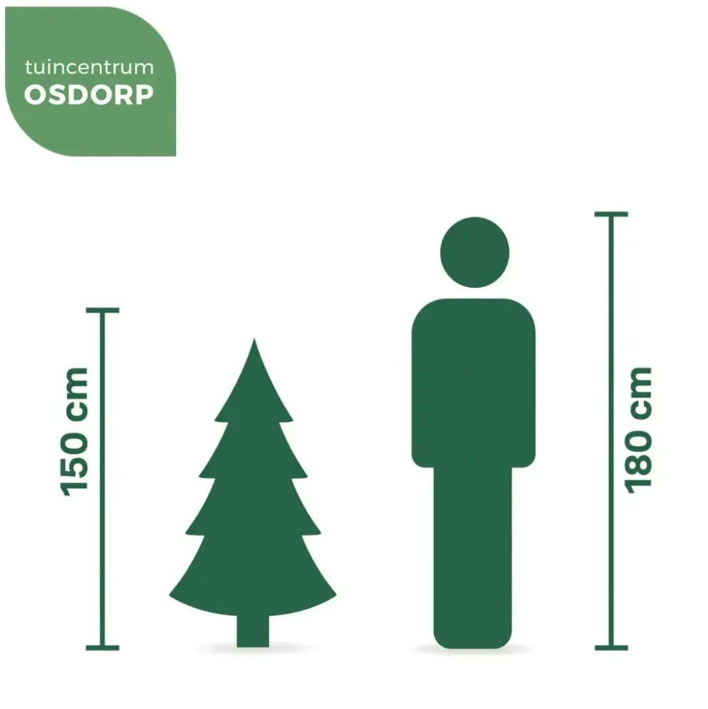 Black Box Trees frasier - kunstkerstboom 109x155 cm groen