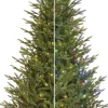 Black Box Trees frasier self shaping kunstkerstboom met verlichting 147x230 cm groen