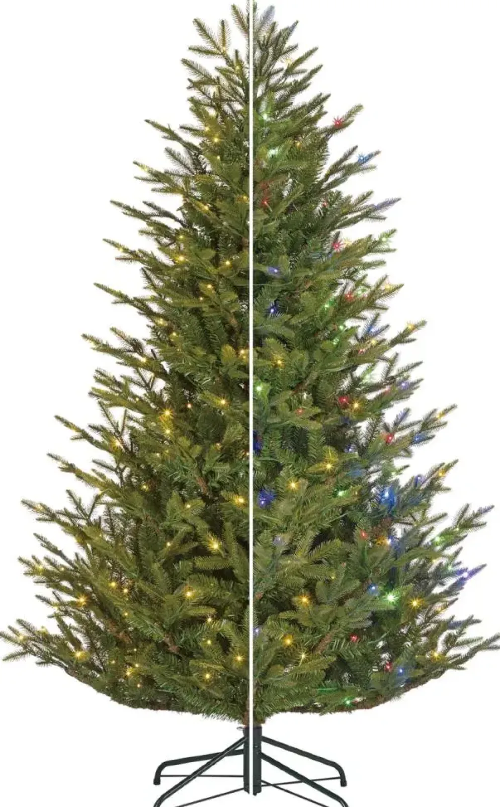 Black Box Trees frasier self shaping kunstkerstboom met verlichting 147x230 cm groen
