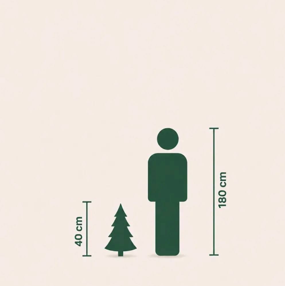 Black Box Trees Kaprun kerstboom met verlichting 45 cm