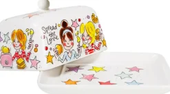 Blond Amsterdam botervloot aardewerk butter makes it better 16x11x10cm multi