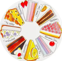 Blond Amsterdam cakeschaal aardewerk favorite cakes 33x9cm multi