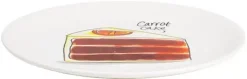 Blond Amsterdam gebaksbordje aardewerk carrot cake 18x1.5cm multi