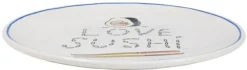 Blond Amsterdam gebaksbordje aardewerk love sushi 18x1.5cm multi