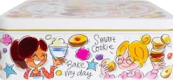Blond Amsterdam koekblik rvs sweeter life 22x22x8.5cm multi