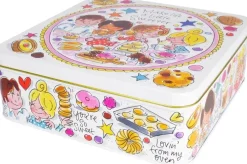 Blond Amsterdam koekblik rvs sweeter life 22x22x8.5cm multi