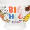 Blond Amsterdam kom aardewerk big hug: bowl on foot 13x8.3cm multi