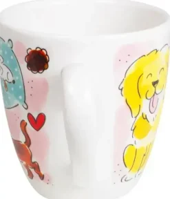 Blond Amsterdam minimok aardewerk dog lover 8x8.5cm multi
