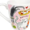 Blond Amsterdam mok aardewerk cat lover 10x11.5cm multi