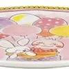 Blond Amsterdam ontbijtbord aardewerk it's a girl 22x2.5cm roze