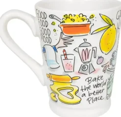 Blond Amsterdam xl mok aardewerk queen of the kitchen 10x12.5cm multi