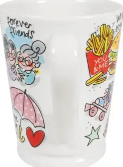 Blond Amsterdam xl mok aardewerk best friend 10x12.5cm multi