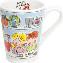 Blond Amsterdam xl mok aardewerk meester 10x12.5cm multi
