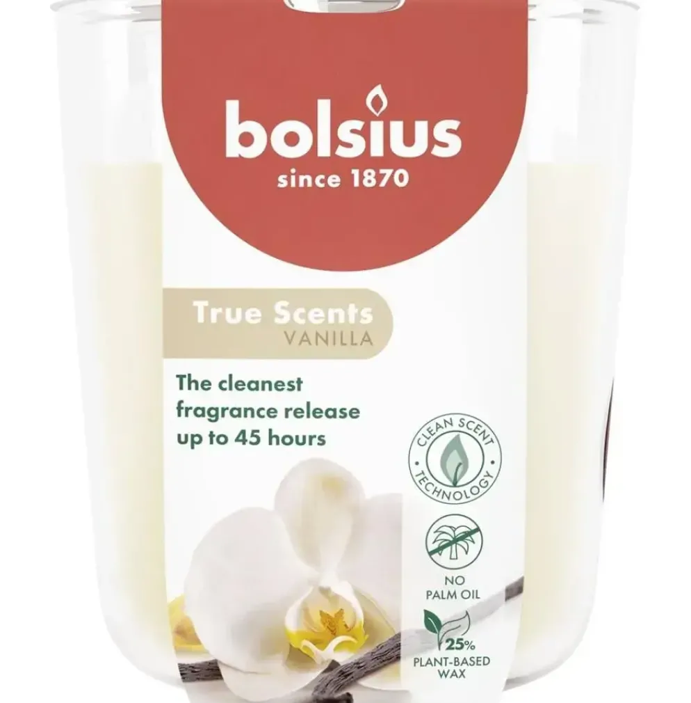 Bolsius geurglas large true scents vanilla
