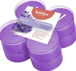 Bolsius geurtheelicht maxi true scents lavender 8 stuks