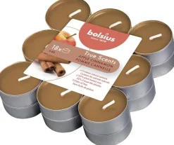Bolsius geurtheelicht true scents apple cinnamon 18 stuks