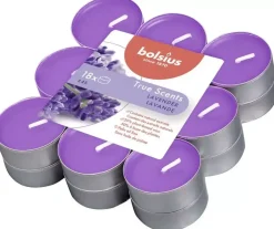 Bolsius geurtheelicht true scents lavender 18 stuks