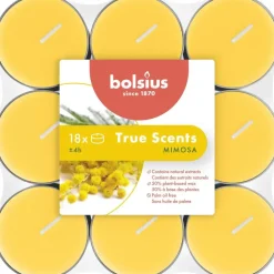 Bolsius geurtheelicht true scents mimosa 18 stuks