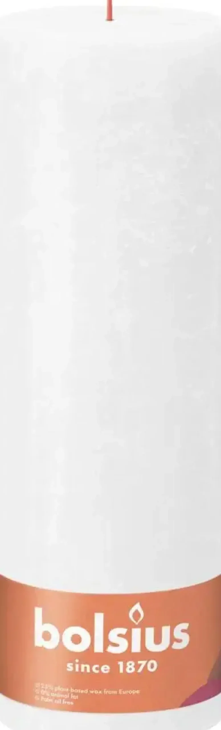 Bolsius stompkaars rustiek shine 10x30cm cloudy white