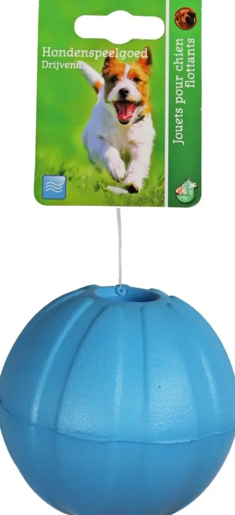 Boon apporteerbal drijvend+gat 9 centimeters blauw