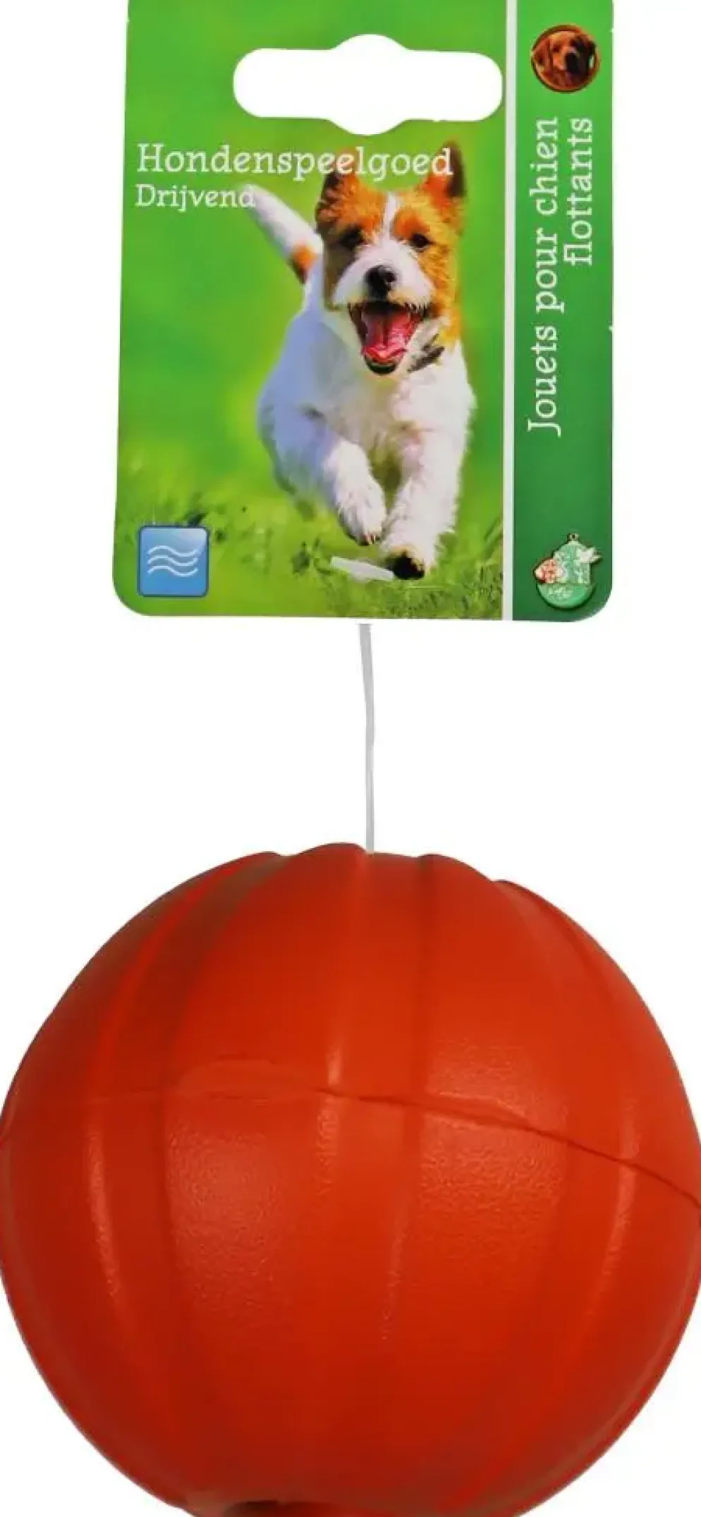 Boon apporteerbal drijvend+gat 9 centimeters oranje
