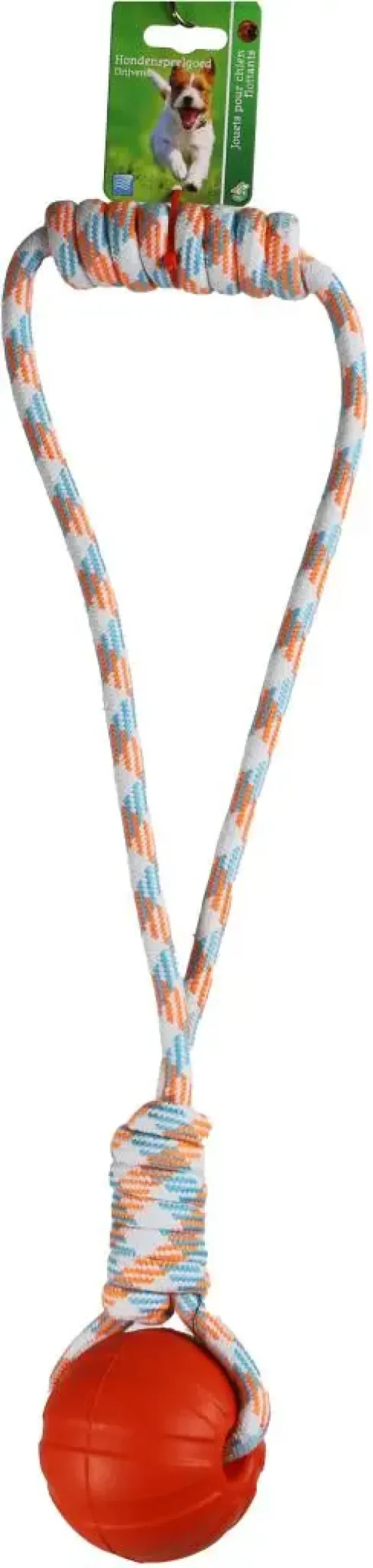 Boon apporteerbal+lus drijvend 9 centimeters oranje