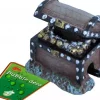Boon aqua deco ornament bubbel polyresin schatkist met uitstromer, 5 cm.