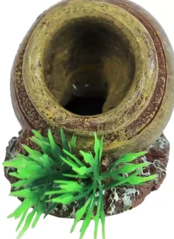 Boon aqua deco ornament bubbel polyresin pot met uitstromer, 5,5 cm