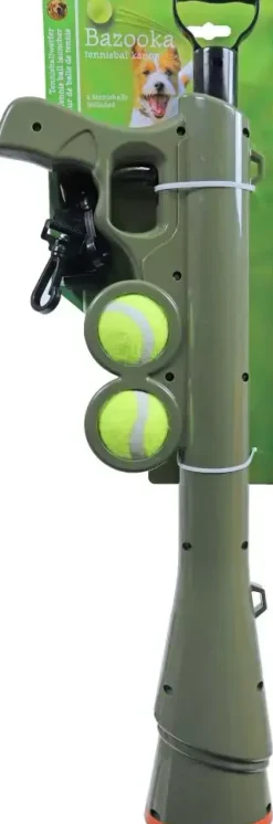 Boon bazooka tennisbalschieter met 2 tennisballen 65 cm