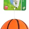 Boon hondenspeelgoed basketbal tpr+piep 8cm oranje