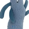 Boon hondenspeelgoed konijn teddystof 28cm blauw
