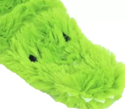 Boon hondenspeelgoed krokodil plat pluche groen, 35 cm.