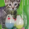Boon kattenspeelgoed bontmuis+veren 4cm kaart a 2st