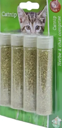 Boon kattenspeelgoed catnip in tube blister a 4 stuks