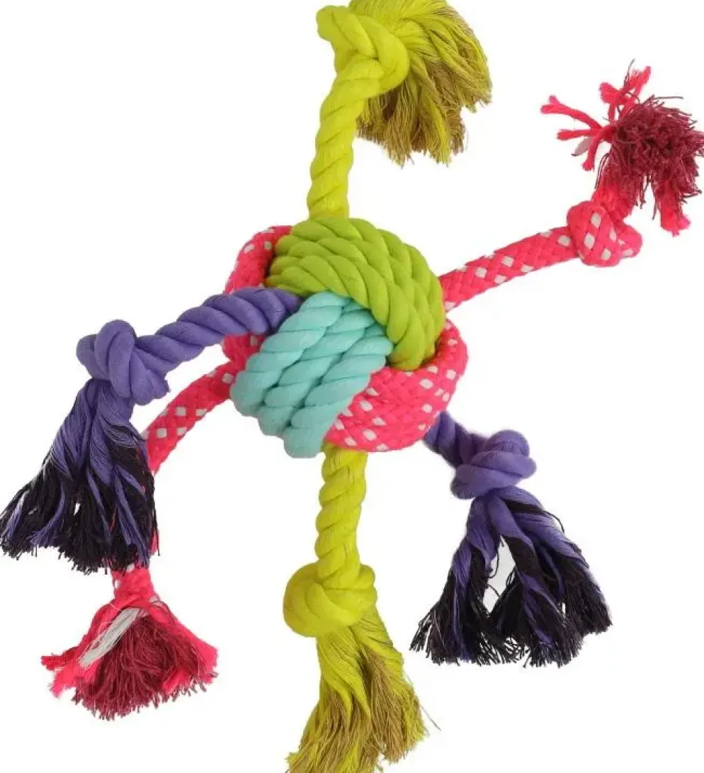 Boon knoopslierten bal hondenspeeltje 43cm