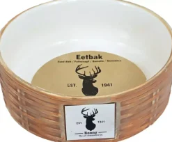 Boony "Est 1941" eetbak steen wicker sand, 18 cm