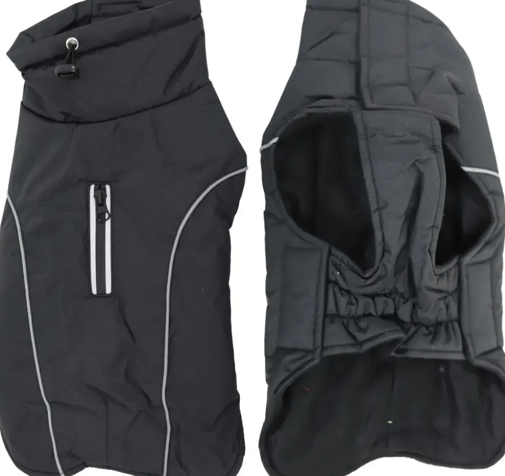 Boony hondenjas luxury waterproof zwart, 50 cm.