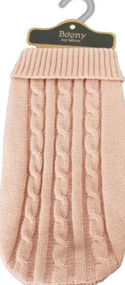 Boony Hondenkabeltrui 35 centimeters zacht roze